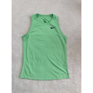 Nike Dri Fit Women's Tank Top Crewneck Mint Green Large Polyester Training